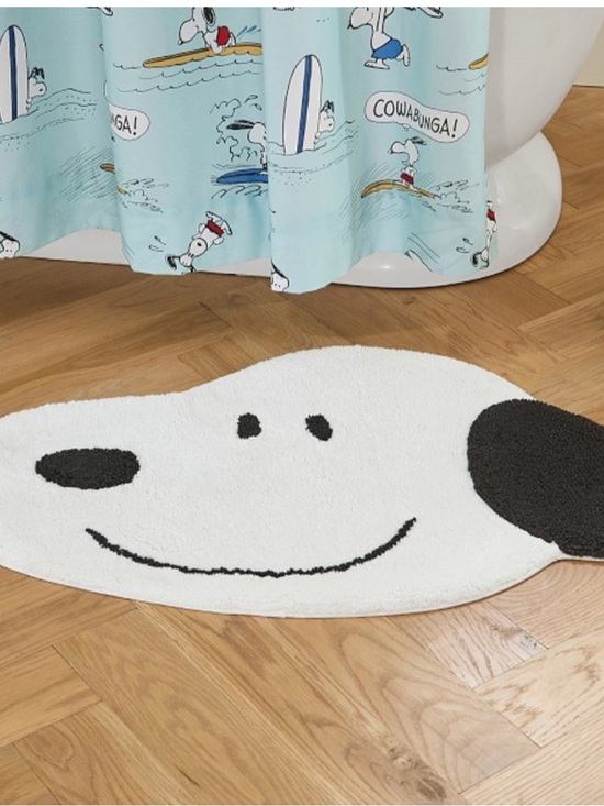 Pottery Barn Kids Other - NWT! Pottery Barn x Snoopy Peanuts Bath Mat! 🖤🤍🐾